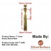 7" Aven Brass Barrel Bolt